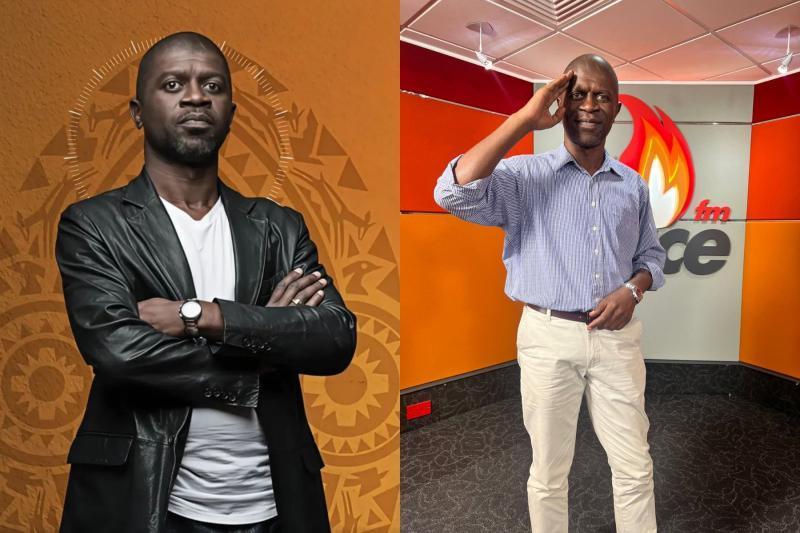 Photocollage of veteran radio host Edward Kwach.